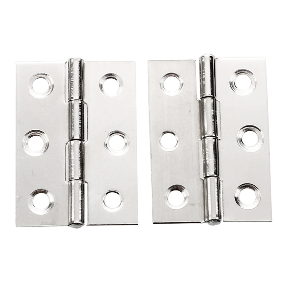 

2pcs Stainless Steel 2 Inch 4.4x3.1cm Cabinet Door Hinges Hardware