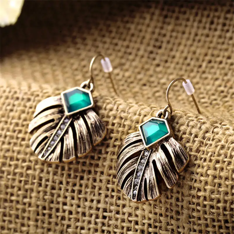 

Gold Color Leaf Drop Earrings Charm Danglers Dangle Earrings Pendientes Mujer Jewelry Tassel Long Earrings For Women