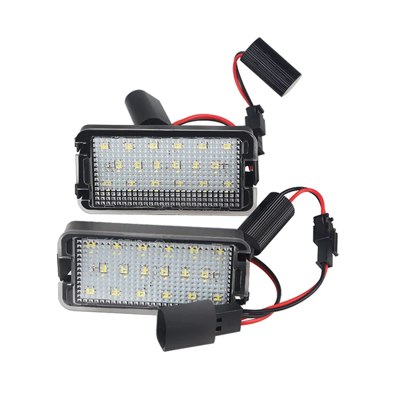 

2pcs LED Number License Plate Lights Lamp 12V 6000K White 3W Canbus For Seat Altea Arosa Ibiza Cordoba Leon Toledo Toledo III