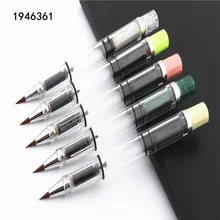 Портативная кисть для рисования акварелью, мягкая художественная кисть для рисования, каллиграфии, многоразовые чернильные перьевые ручки, школьные принадлежности для студентов