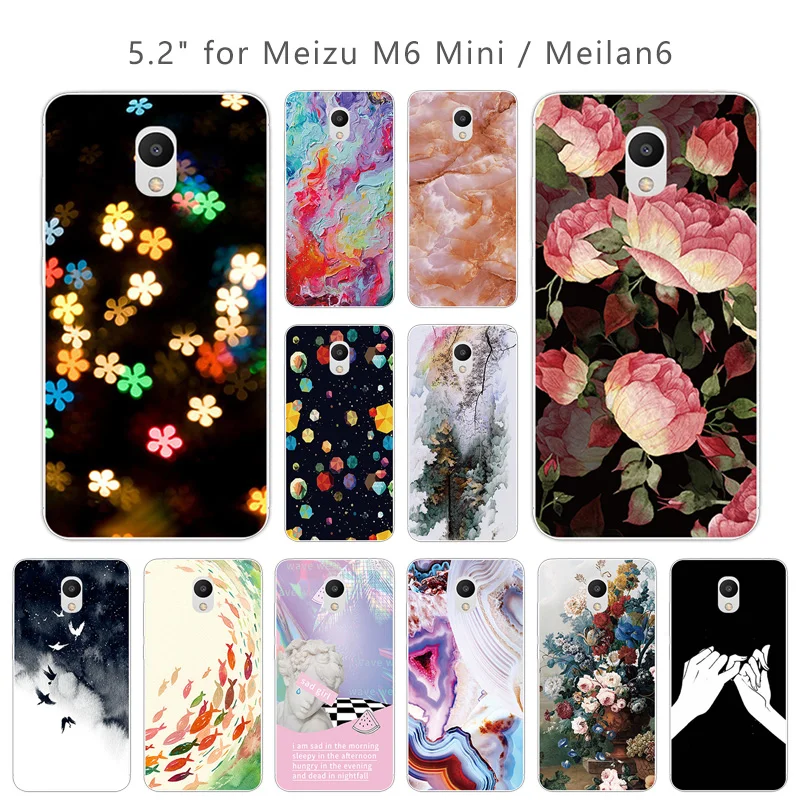 Мягкий силиконовый чехол 5 2 &quotдля Meizu M6 Mini со звездой полностью защитный для