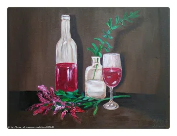 

Still Life Oil painting on canvas hight Quality Hand-painted Painting wine