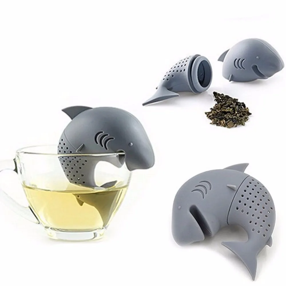ZORASUN Cute Shark Tea Infuser термостойкий силиконовый свободный ситечко для чайных листьев