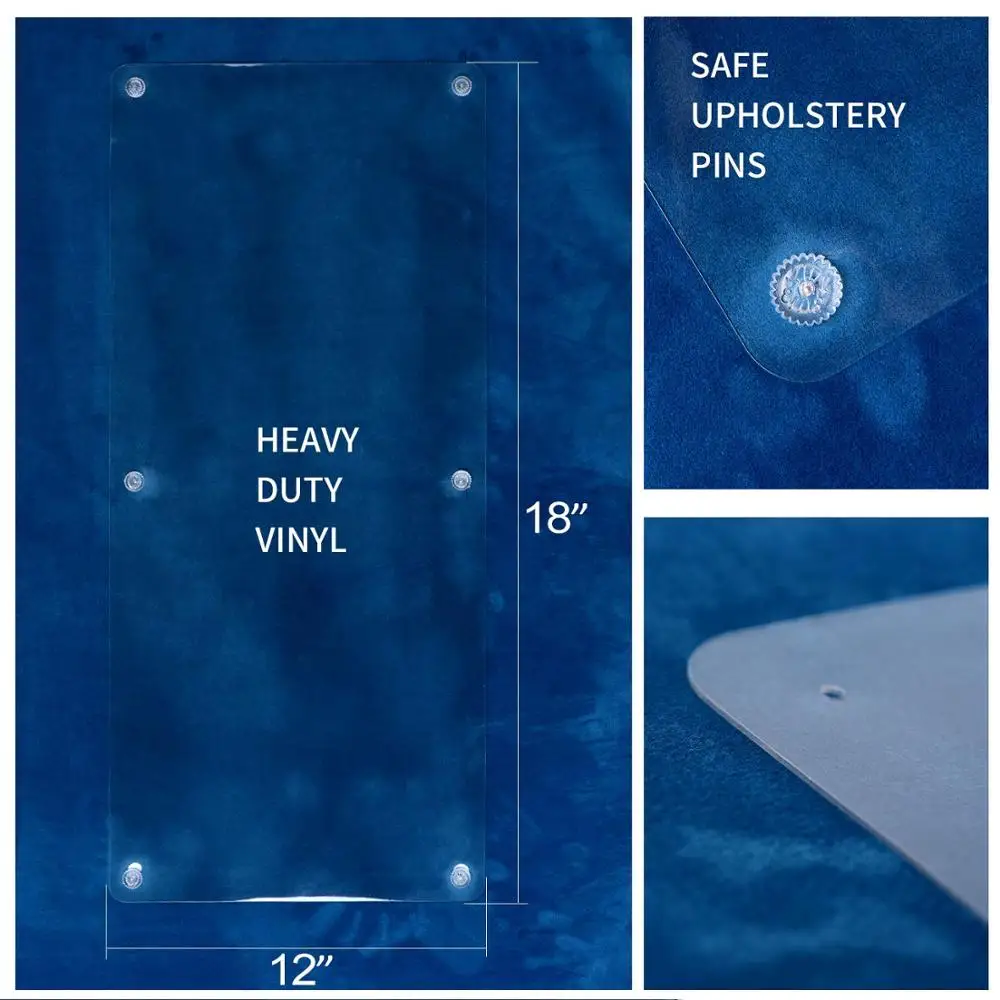 Furniture Scratch Guards Cat Couch Protector Guards with Pins for Protecting Upholstered Furniture Cat Scratch Deterrent Pad