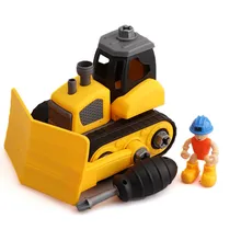 Инерция бульдозерная модель DIY бульдозеры модели головоломки детские конструкторы украшения Plaything мальчик игрушечные лошадки модель интимные аксессуары пластик