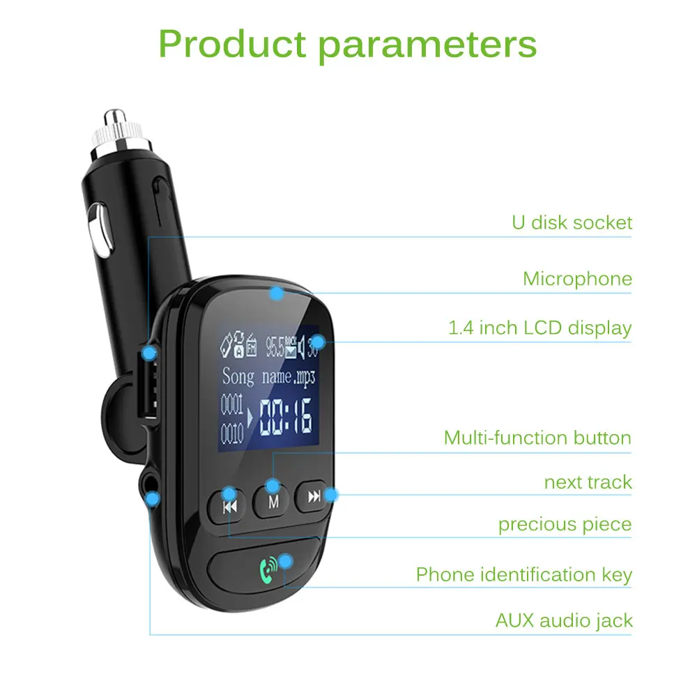 car bluetooth fm transmitter