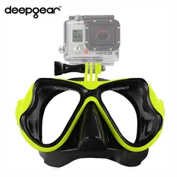 Deepgear черная силиконовая маска Dive взрослых, маска для плавания для близоруких близорукости подводное погружение маска Для мужчин Крепление