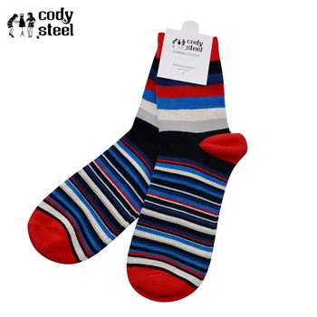 

Fashion Men Socks In Tube Colorful Stripe Man Cotton Socks Breathable Comfortable Male Winter Socks 3Pairs/lot=6pieces