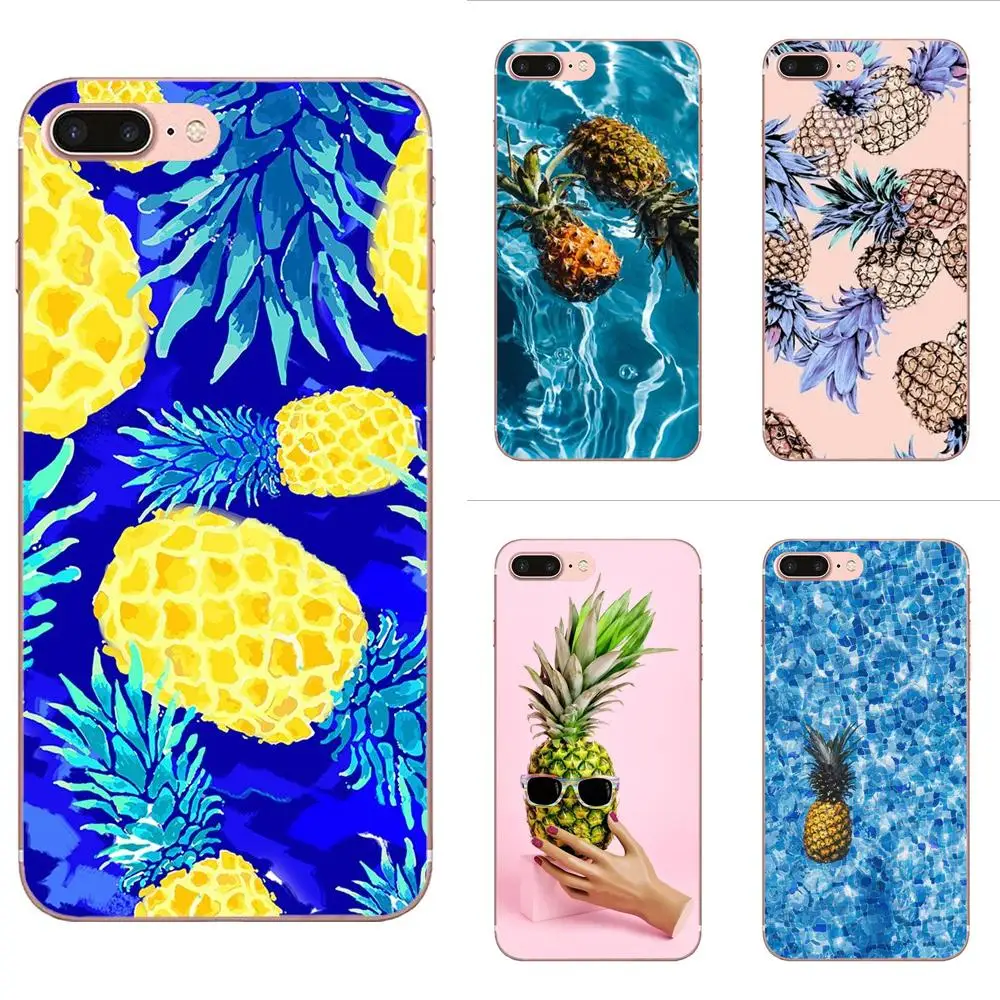 

Soft TPU Print Cover Case Cute Cartoon Pineapple Art For Samsung Galaxy Note 5 8 9 S3 S4 S5 S6 S7 S8 S9 S10 mini Edge Plus Lite