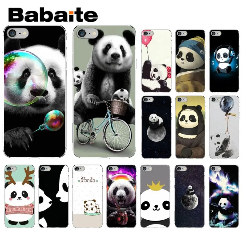 Babaite love funny panda Роскошный Уникальный Дизайн чехол для телефона iPhone 8 7 6 6S Plus 5 5S SE XR X XS