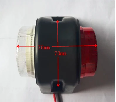 1 пара 2 ''10-30 V светодиодный короткий резиновый стебель свет бар боковой маркер свет внешние огни световой индикатор лампы трейлер, прицеп, грузовик