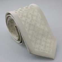 Yibei Coachella Для мужчин галстуки граничит бежевый шеи галстук в горошек Corbata тканые галстуки Мода Gravata торжественное платье Повседневное галстук