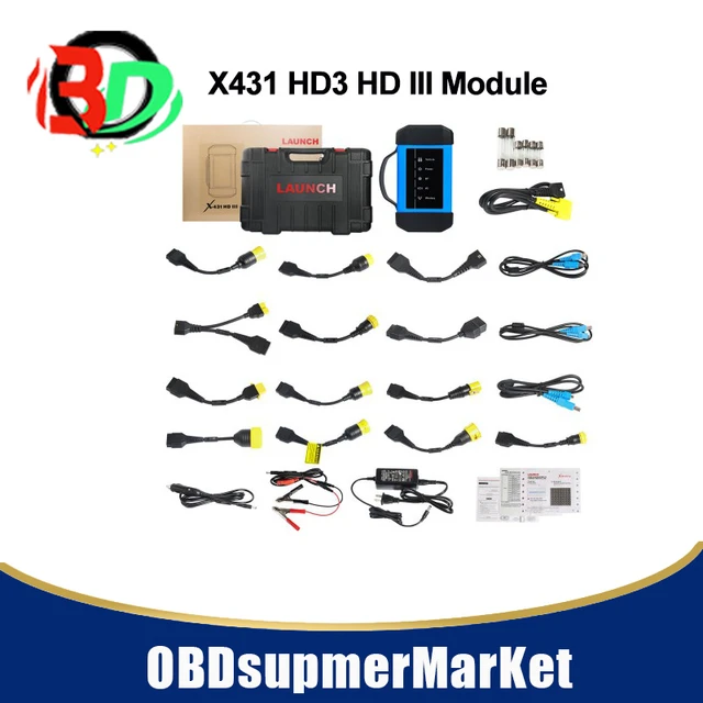 Original Launch X431 V+ HD3 Wifi/Bluetooth Heavy Duty Truck Diagnostic Tool  Free Update Online