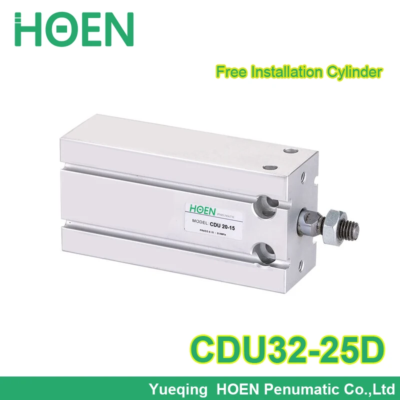 

CDU32-25 free mounting cylinder 32mm bore 25mm Stroke double acting Cylinder CDU32-25D in Stock