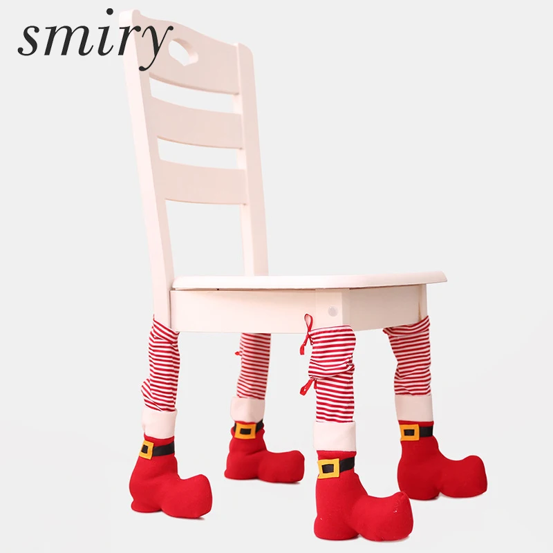 Smiry 1 шт. Рождественский стул носки украшения поставки для домашнего ужина вечерние стул Санта Клаус носки X рождественские настольные носки