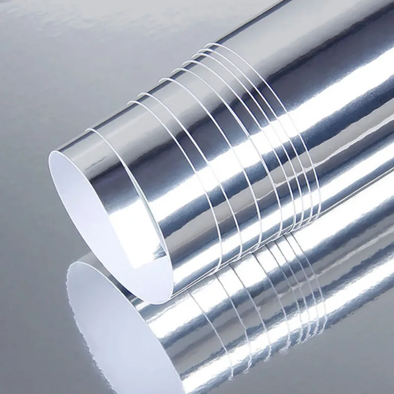 

Silver Car Vinyl Film Wrap Color Change Car Body Sticker Decal Sheet Film