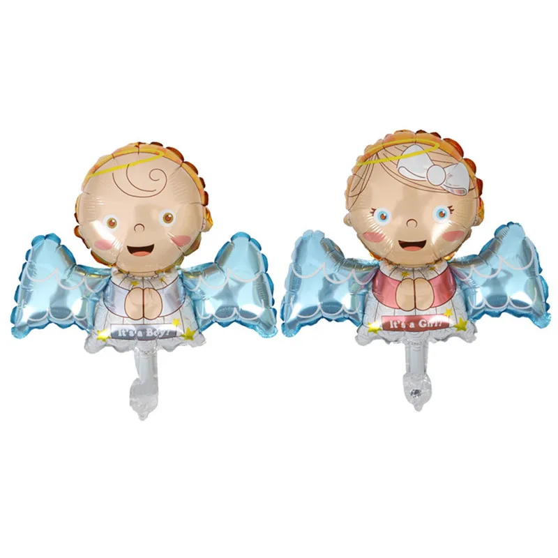 

Mini Baby Angel foil balloons Children party globos birthday party decorations kids air balloon baby shower event party supplies