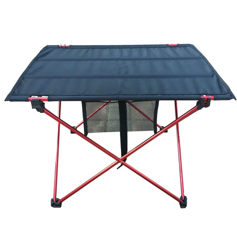 Стол для пикника Кемпинг Алюминиевый Сплав стол для пикника водонепроницаемый ультра-легкий прочный раскладной столик для пикника и кемпинга - Цвет: Red small