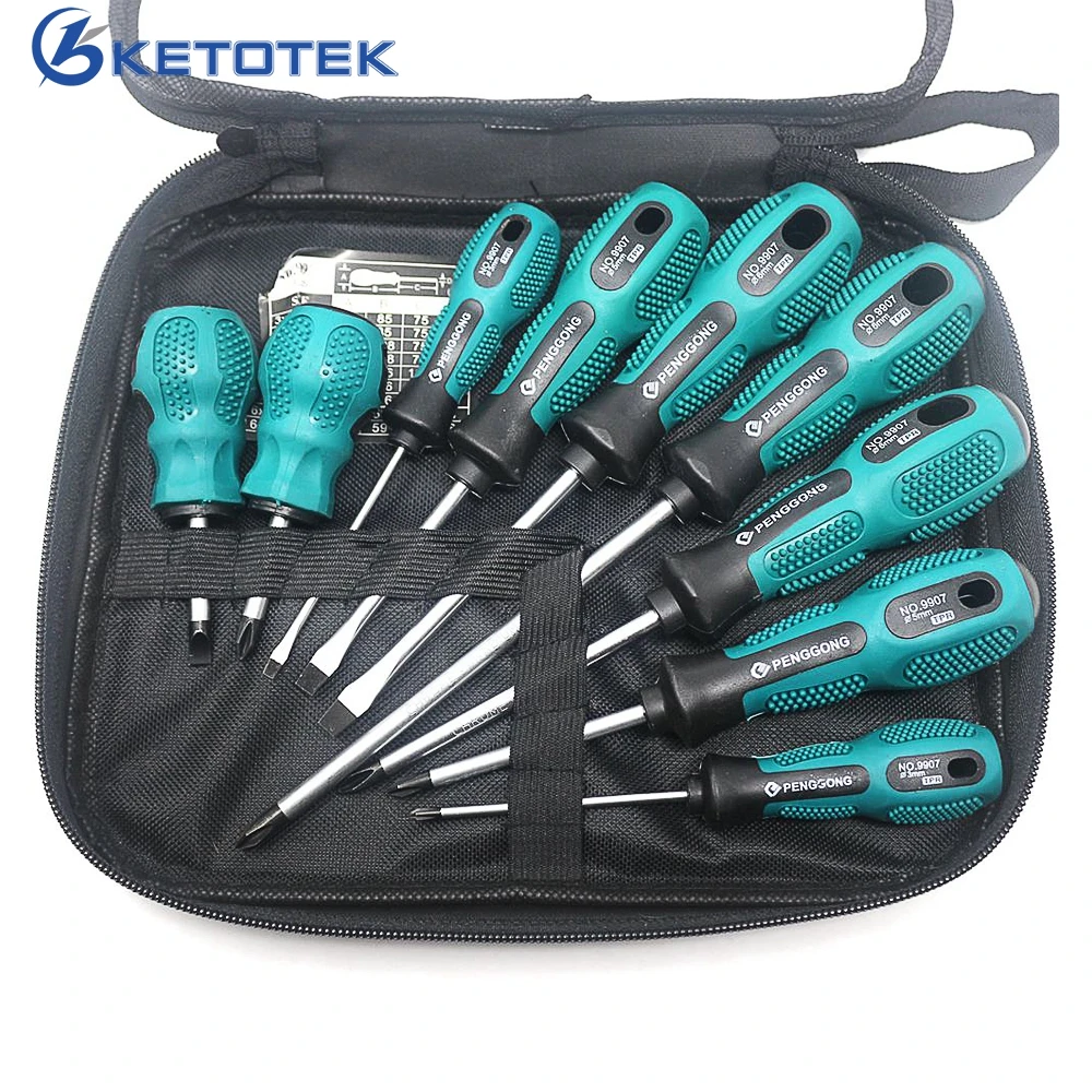 

9 in 1 Precision Screwdriver Set Torx Screw Driver Multi-Bit Tools Slotted Phillips Repair Hand Tools