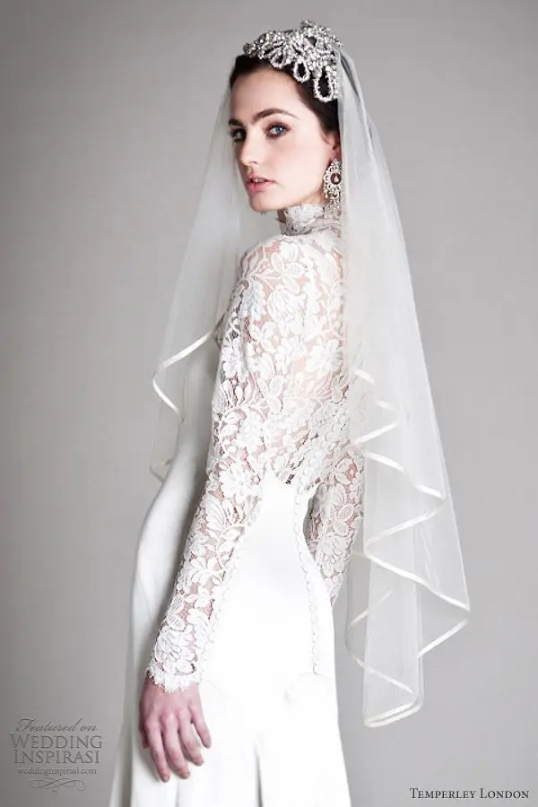 simple wedding veil styles