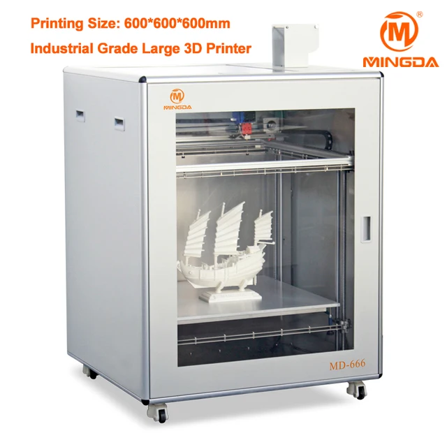 Best Price High Precision 3D Printer Industrial Best 3D Printer 2017 Large Build Size 600*600*600mm Quiet Printing 3D Printer Machine