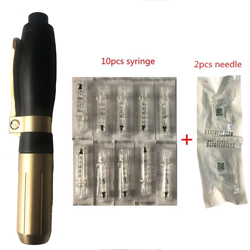 

FREE SHIPPING BY DHL hyaluronic pen with 10pcs Syringe and 1 needle free atomizer hyaluron injection pen wrinkle removal
