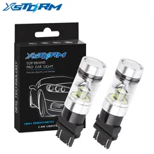 2 шт. T25 3157 светодиодный фонарь высокой мощности 3030 20 SMD P27/7 W светодиодный фонарь для вождения автомобиля DRL стоп-сигнал заднего хода парковочные огни 6000K белый 12 V-24 V