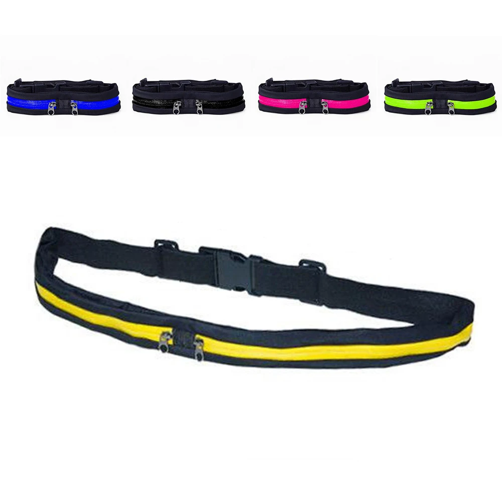 

Waterproof Cycling Bag Belly Waist Belt Pouch Elastic Band Hidden Pocket for Fitness Outdoor Jogging Phone Keys Anti-Lost
