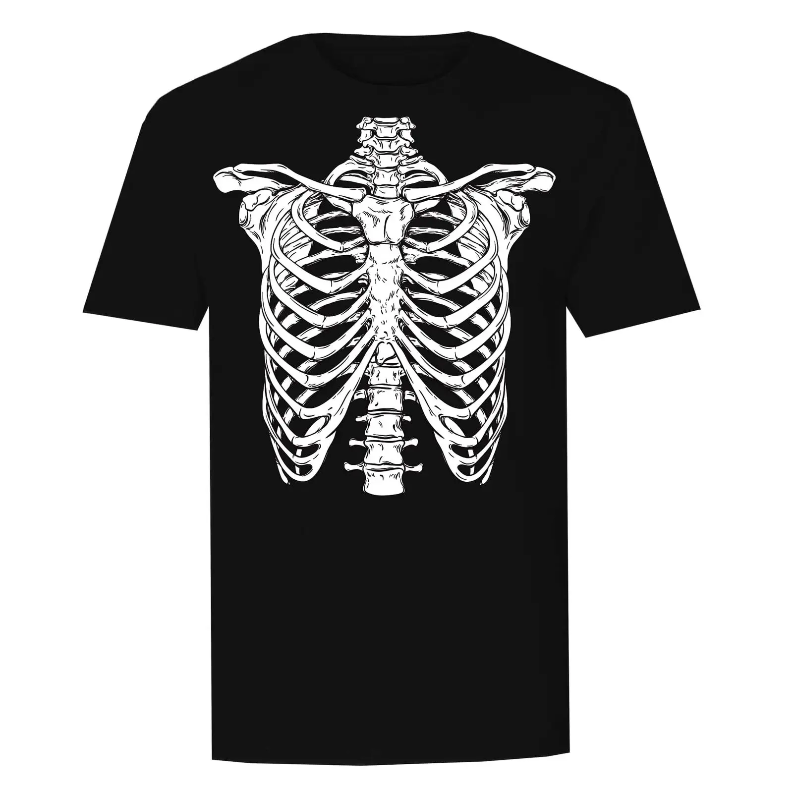 Фабрика футболок-Camiseta con diseno de torso esqueleto para (TF128) | Мужская одежда