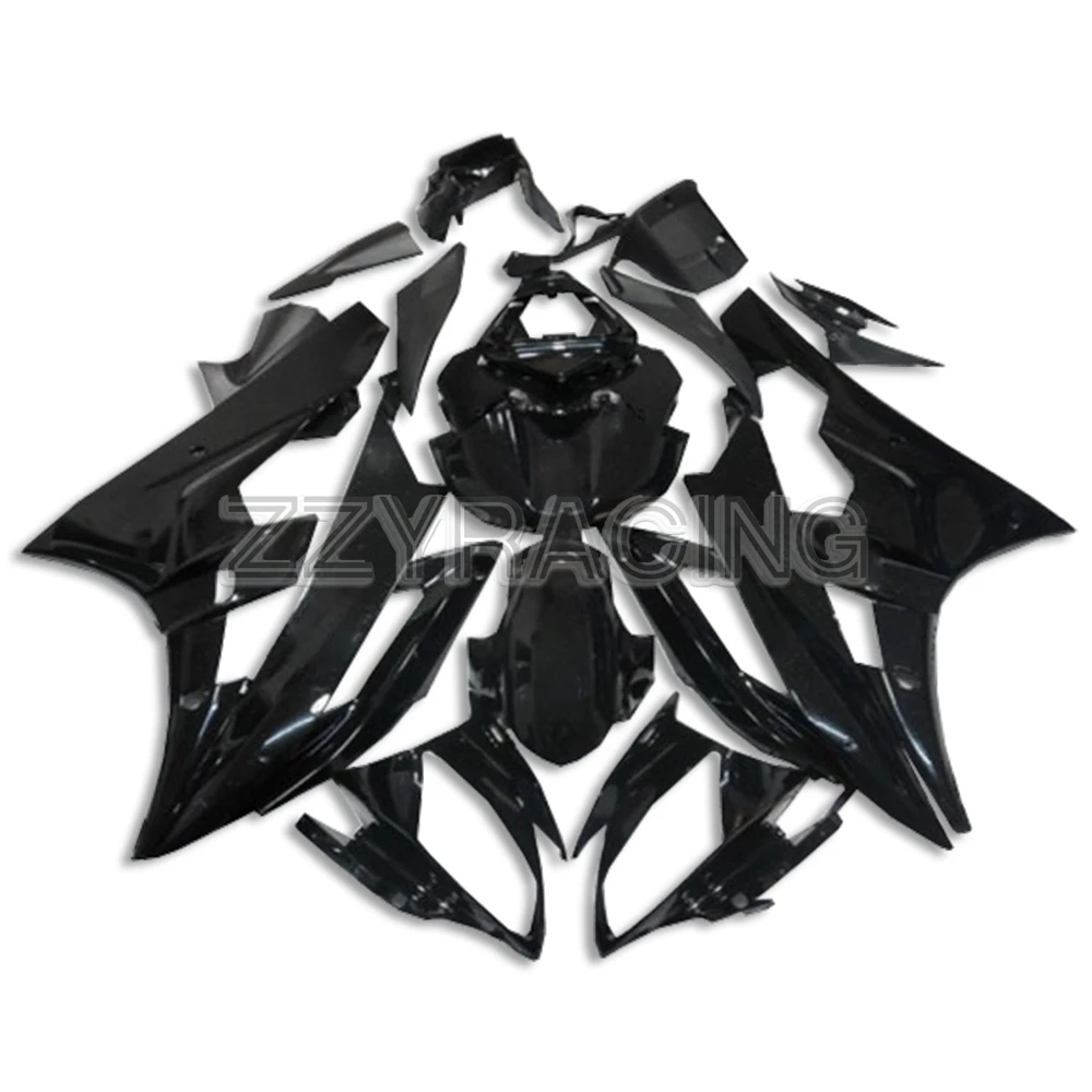 

Injection Fairings Kit for Yamaha YZF-600 R6 2006 2007 Complete ABS Plastic Body Kit 06 07 Panels Kit Frames Black Covers