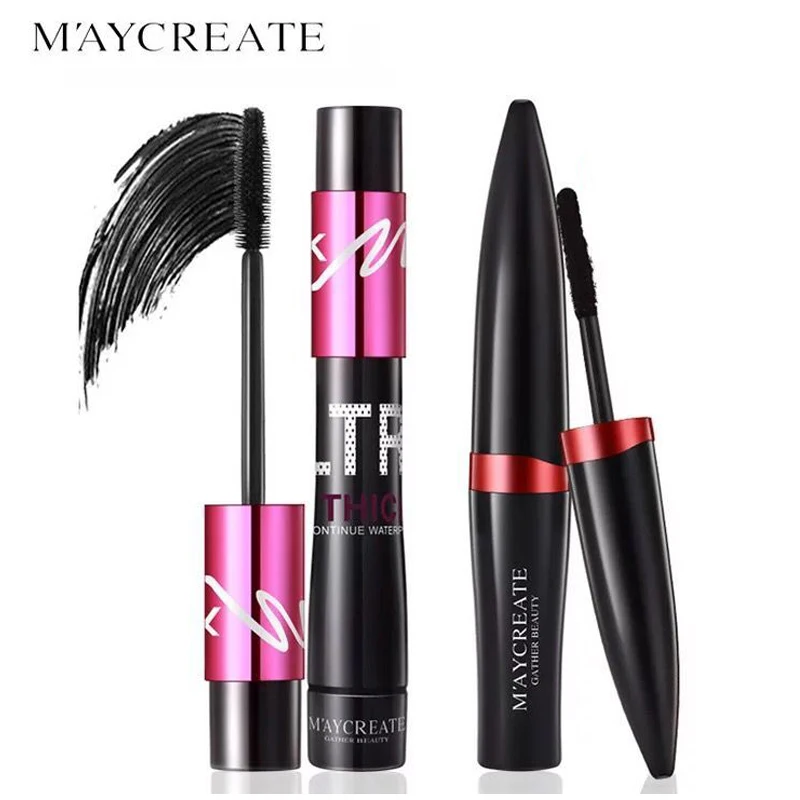 Maycreate 2 шт./компл. черный Шелковый Тушь Макияж комплект наращивания ресниц длинный