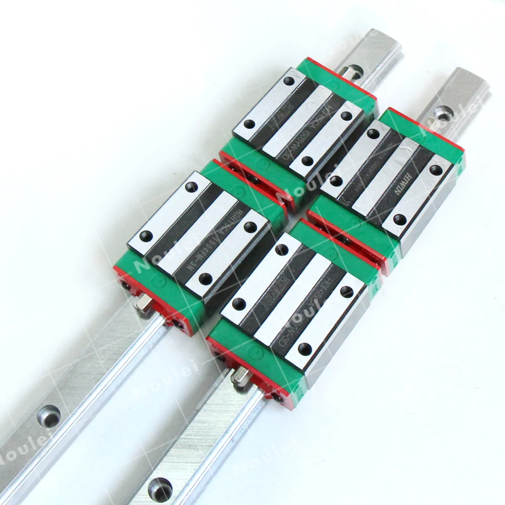 CNC HGH15 HIWIN 15 мм 2 шт. линейные направляющие HGR15 и 4 HGH15CA каретки скользящие блоки 300 350
