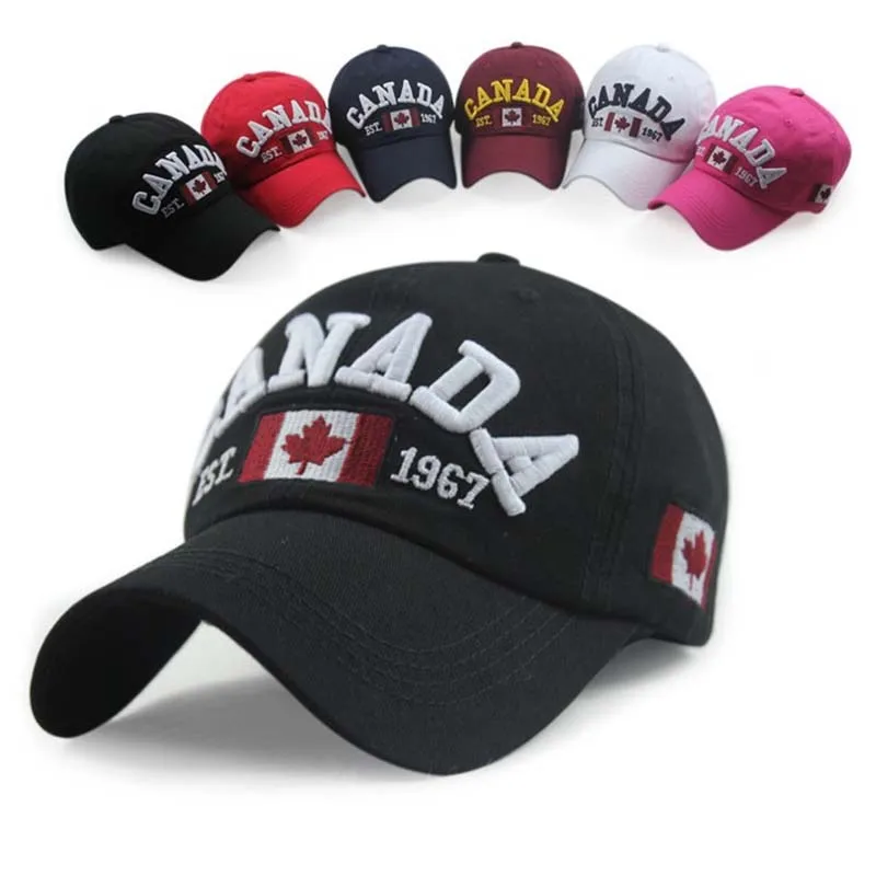 

2019 New CANADA Baseball Cap Snapback Hats Men Women Hip Pop Caps Strapback Gorras Hombre,bone masculino feminino casquette