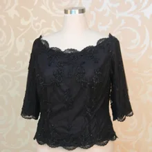 RSJ83 вырез лодочкой три четверти рукав жакет кружева болеро куртки для вечерних платьев