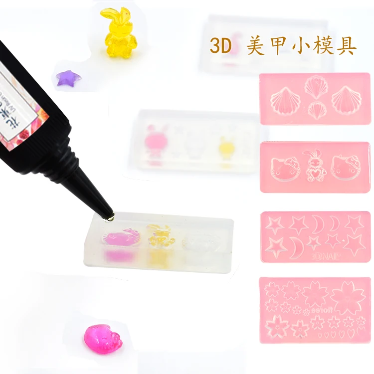 

Flower Invitation Nail Mould Stud Pendant Manual Epoxy Mould MD1240