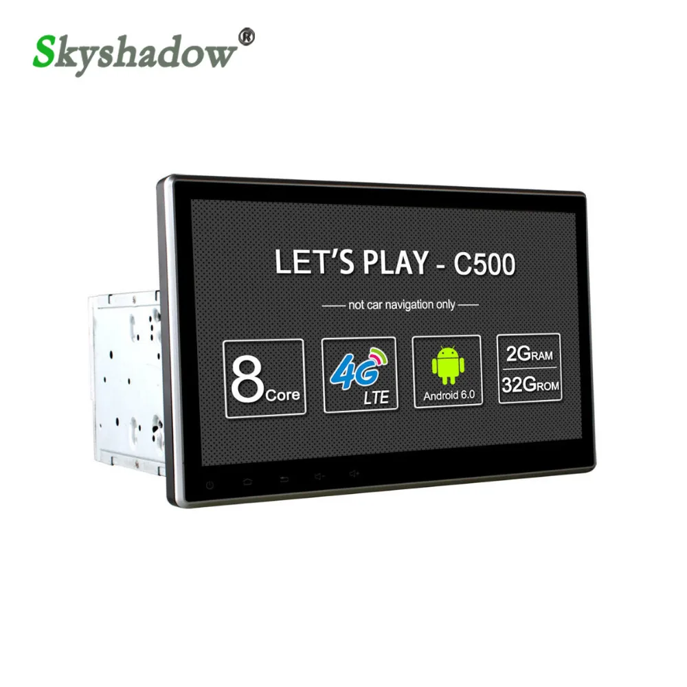 

C500 10.1" Universal 2 din Car dvd radio Player Navigation GPS Map wifi Android 6.0 Octa Core 4G LTE 2GB+32GB DAB+ TPMS Car play
