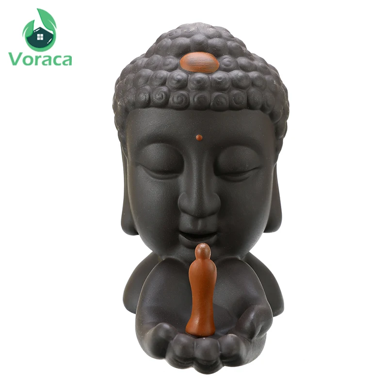 Ceramic Backflow Incense Burner Censer Home Decor Buddha Incense Holder Office Decoration Crafts Aromatherapy Furnace