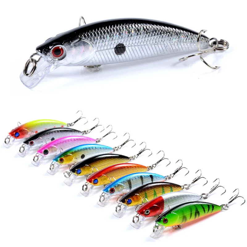 

Minnow bait imitation bait 6.7cm/5g bait artificial plastic hard bait 3D bionic eye fishing lure set outdoor fishing tackle