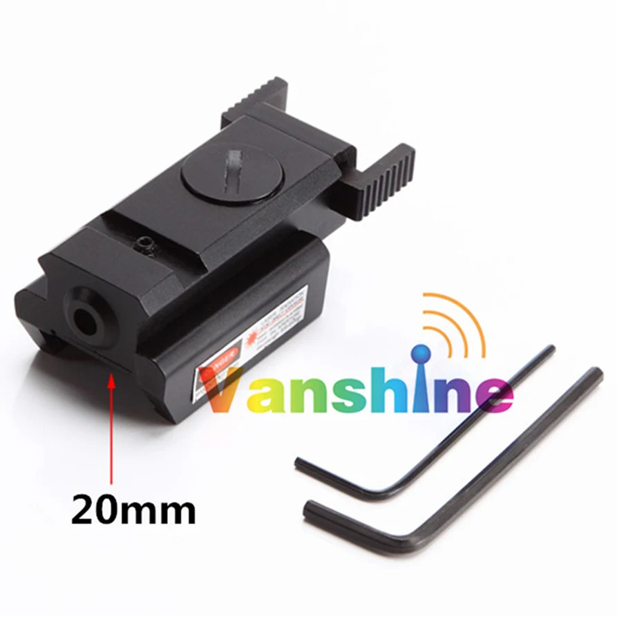 Mini Rot Punkt Laser Anblick Taktisch Verstellbar für 20mm Picatinny Schiene