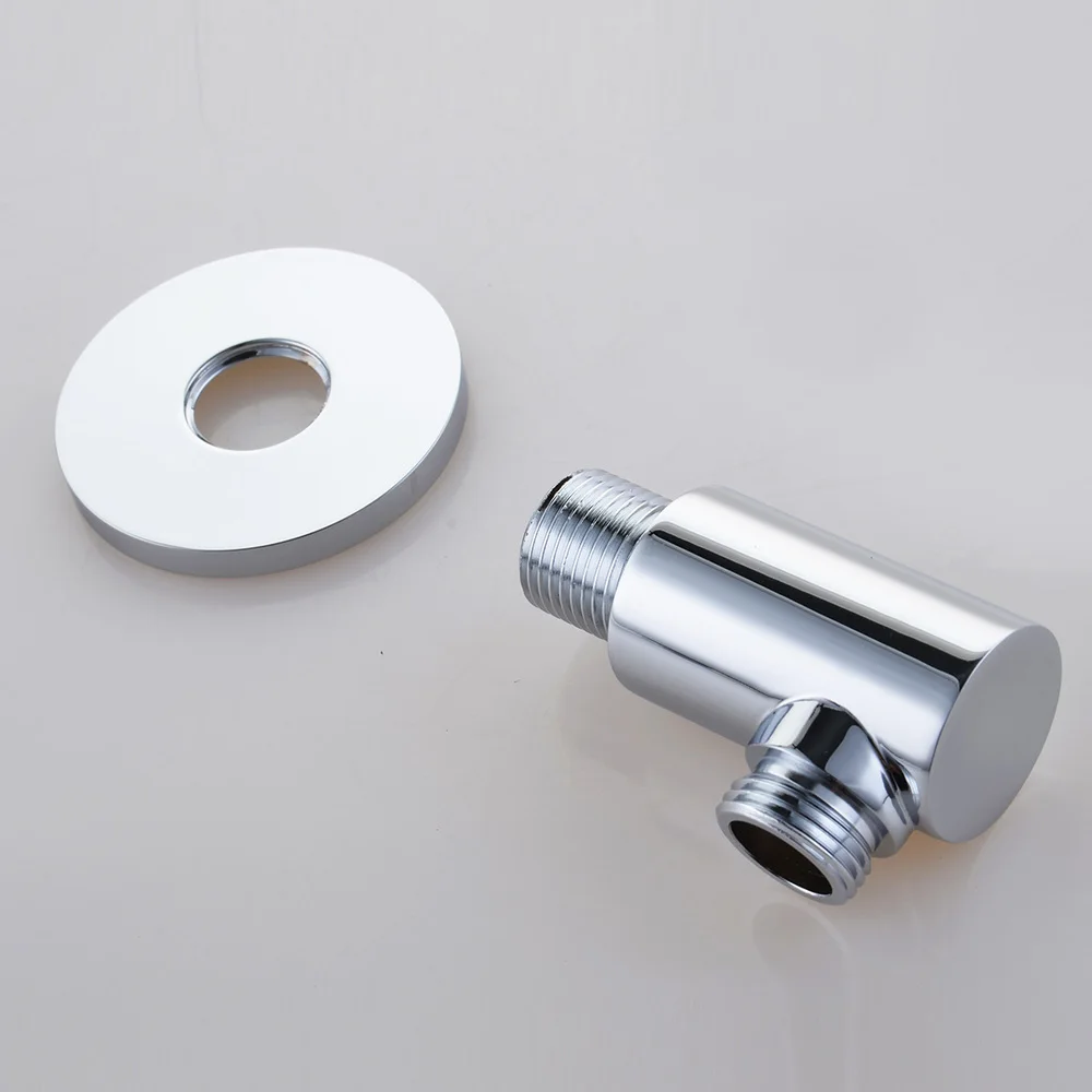 Soild Brass Bathroom Shower Hose Wall Connector Bracket Wall Elbow