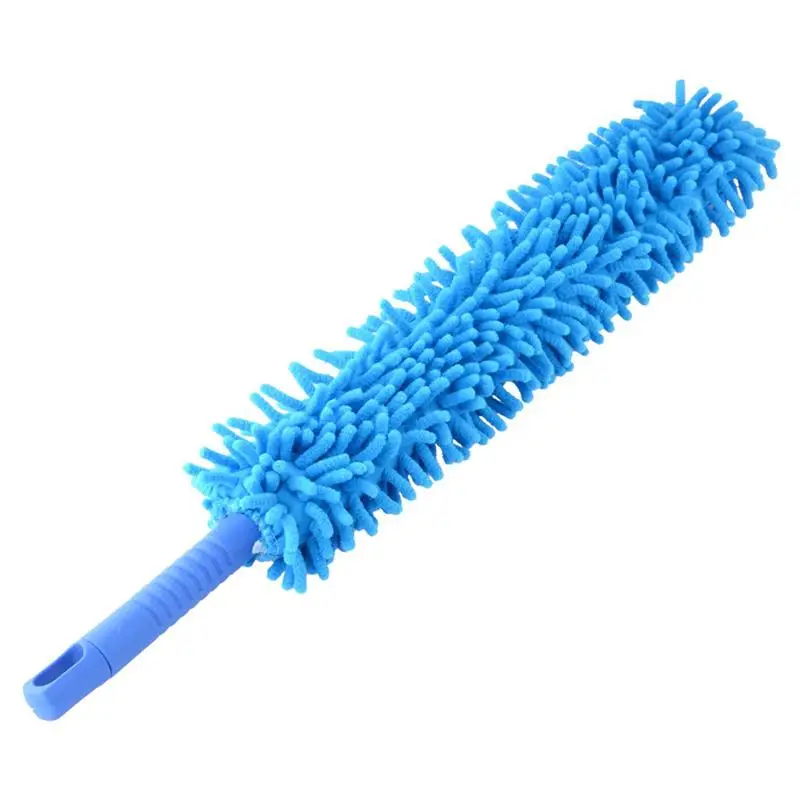 Синель микрофибры сгибаемый гибкий Duster с ручкой палочка для автомобиля домашняя мебель стеклянный очистки(синий