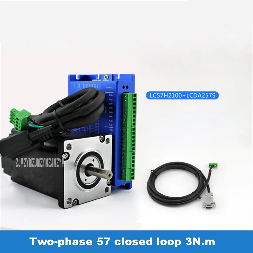 2-phase 57 Closed-loop Stepper Motor Driver Set LC57H2100+LCDA257S Stepper Motor Hybrid Servo Driver 3N.M 24V-50V 800-1000r/min 2-phase 57 Closed-loop Stepper Motor Driver Set LC57H2100+LCDA257S Stepper Motor Hybrid Servo Driver 3N.M 24V-50V 800-1000r/min