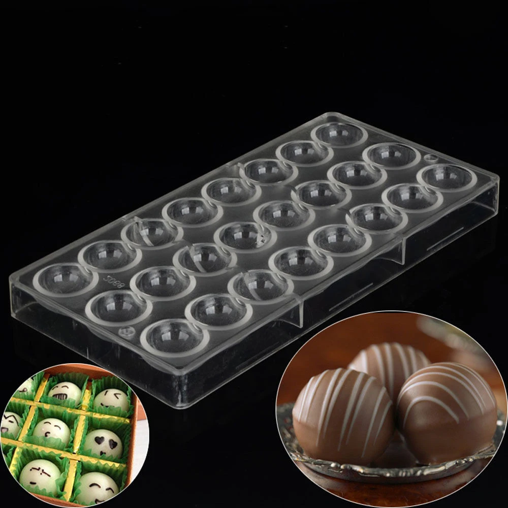 LINSBAYWU 1 шт. форма для шоколада, пластиковая печь, полусферическая форма для шоколада, поликарбонатная форма для выпечки, прямоугольные инструменты для приготовления пищи