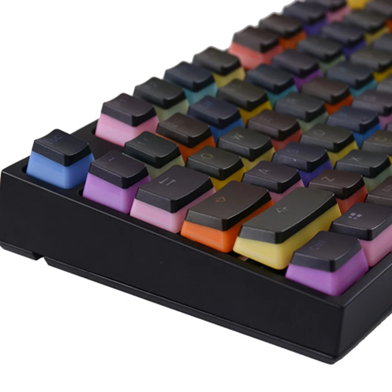 108 ключ PBT RainbowJelly ключ крышка слово прозрачная подсветка Топ Печать ISO ключ крышка Игры Механическая клавиатура колпачка для CherryMX