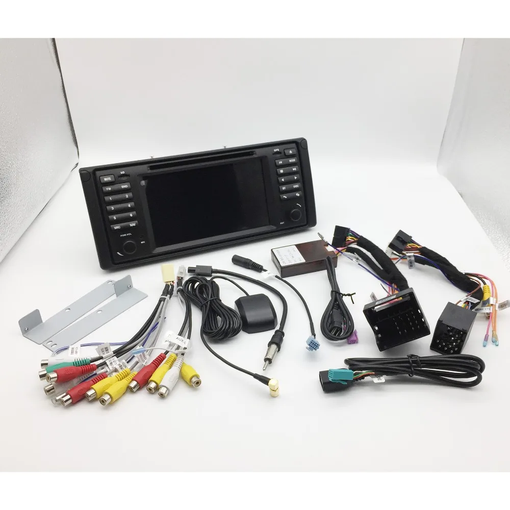 Discount Original UI 1 din Android 9.0 Car DVD player for bmw E38 E39 With GPS Bluetooth Radio Steering wheel control Free Camera map 5