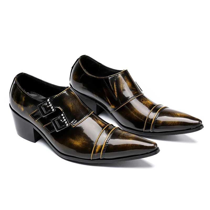 De Estaleiros Patente Homem 45 Retro Alto Apontou 44 As Salto Picture Fivela Casamento Homens Sapatos Oxford Toe Novos 46 Grandes Design Couro Vestido qTZx5HAnIw