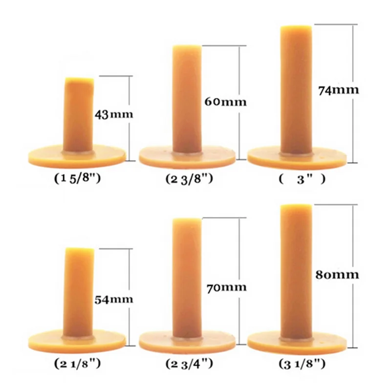 Одна деталь тренер практика Оксфорд Держатель Для Гольфа 38/44/54/60/65/70/75/80/83 мм тренировочный мяч ногтей заглушки для отверстий для начинающих