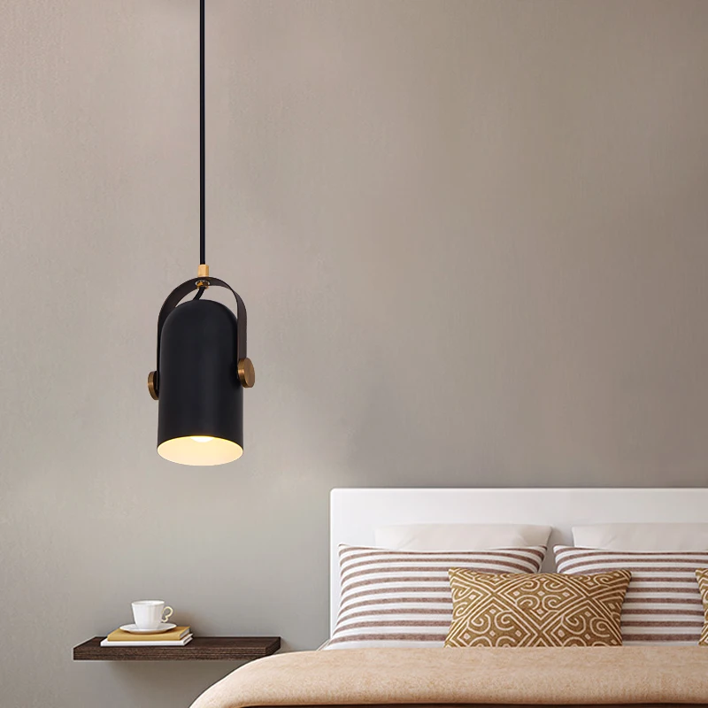 

T LED Creative Lights for Bar coffee shop Simple Spotlight Scandinavian Creative Personality Black Bedroom Small Candelier