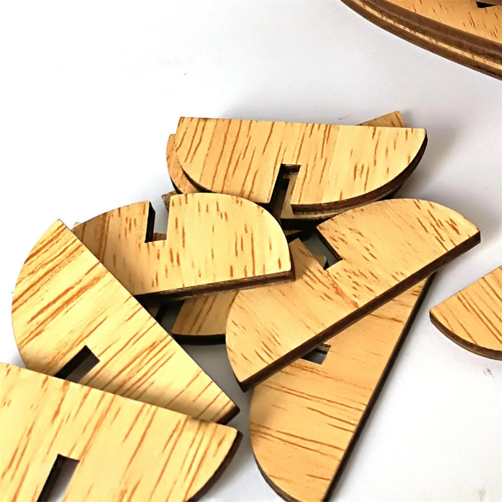 1-20 Seat Card Wooden Wedding Party Supplies Heart Shape Hollow Number Seat Place Holder Table Number