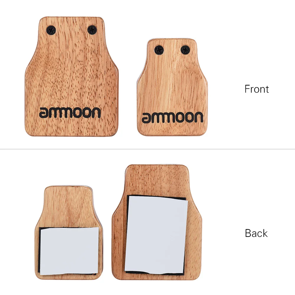 Ammoon 2 шт. Cajon коробка барабан большой и средний Pad аксессуары для компаньона Castanets